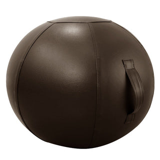 Buy 65cm-darkbrown Anti-burst Yoga Ball with Leather Cover Thickened Stability Balance Ball 65CM 75CM