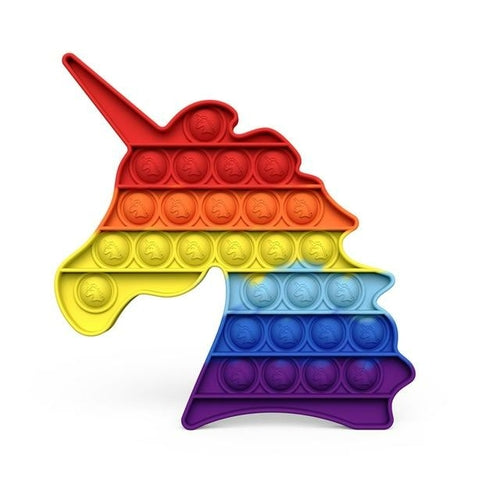 Colorful Rainbow Bubble Press Fidget Stress Relief Toy
