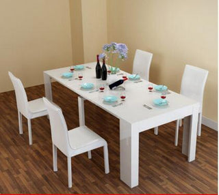 Buy 1table-4-chair-2 Stretch table. Fold the dining table and chairs.